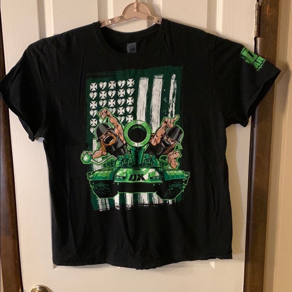 WWE DX Army Shirt Worlds Biggest Member Shirt (BIN M)